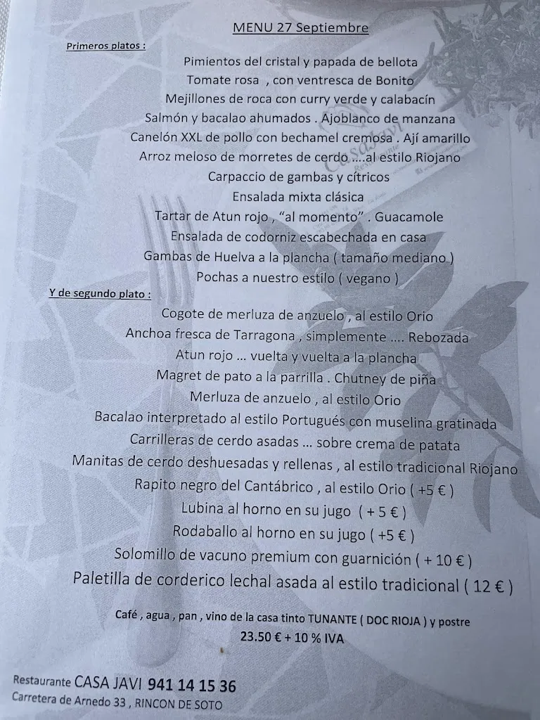 Menu_CASA JAVI RESTAURANTE._Rincón de Soto_image_2