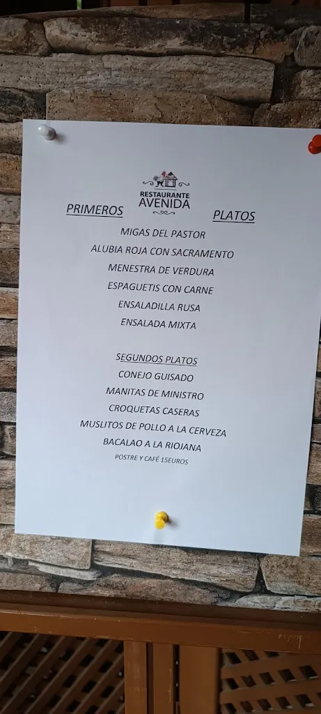 Menu_Restaurante Avenida_Rincón de Soto_image_1