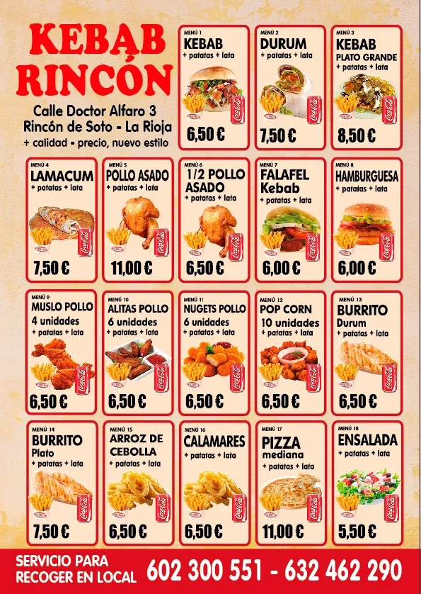 Menu_Kebab Rincón_Rincón de Soto_immagine_2