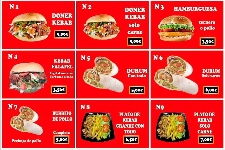 Menu_Kebab Rincón_Rincón de Soto_immagine_3