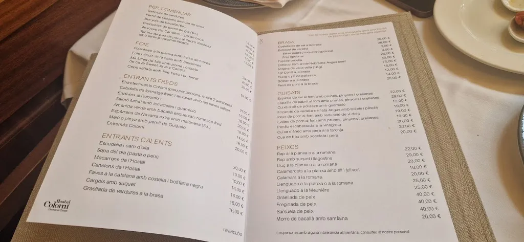 Menu_Restaurant Hostal Colomí_Santa Coloma_image_3