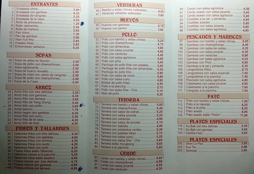 Menu_Restaurante Chino Hong Kong_Crevillent_image_1