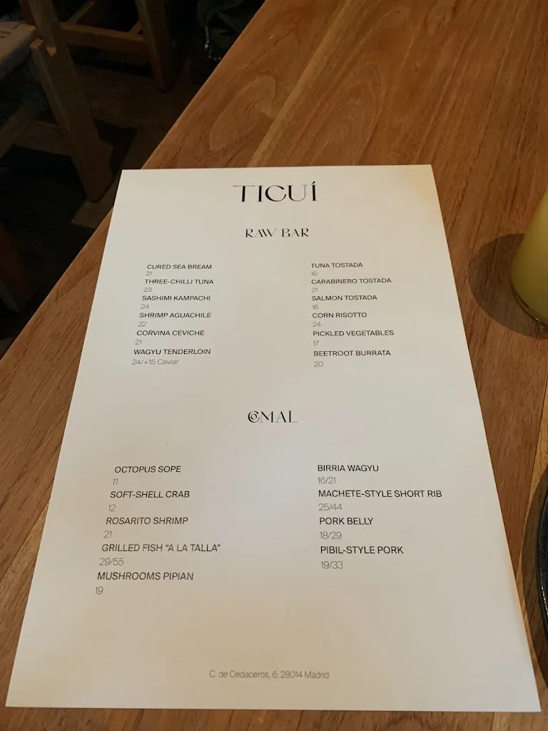 Menu_Ticuí l Mexican Restaurant Madrid_Tricio_image_3