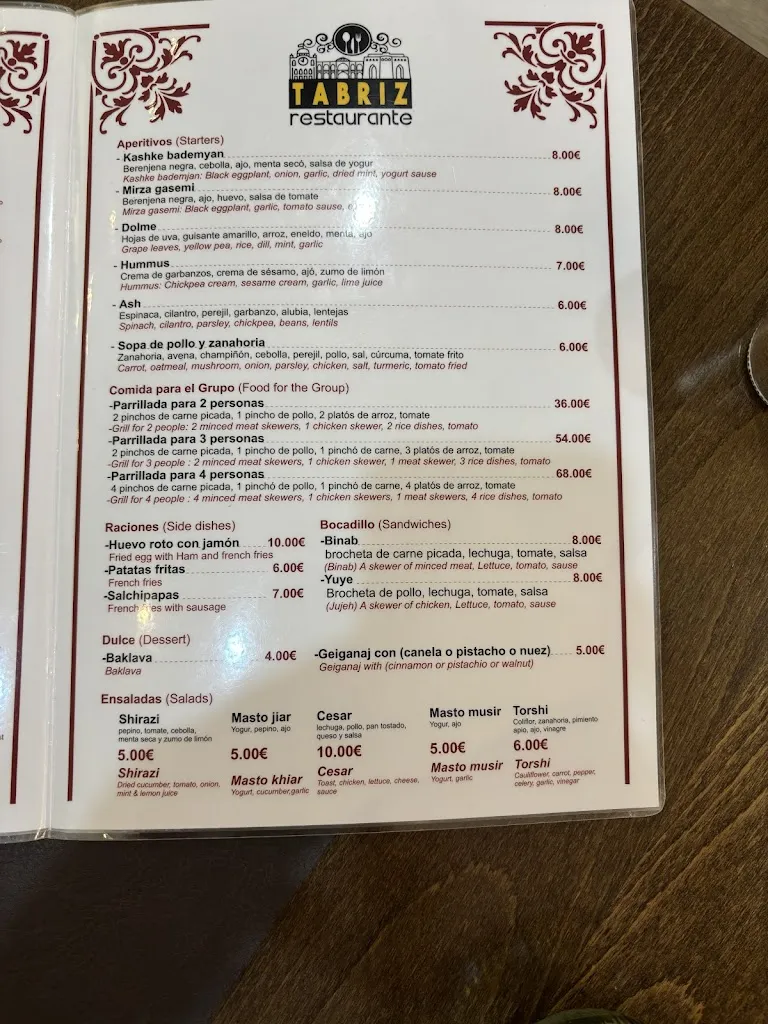 Tabriz Restaurante_Torrecilla en Cameros_menu_image_1