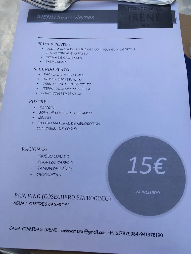 Menu_Restaurante Casa Comidas Irene_Villavelayo_image_3