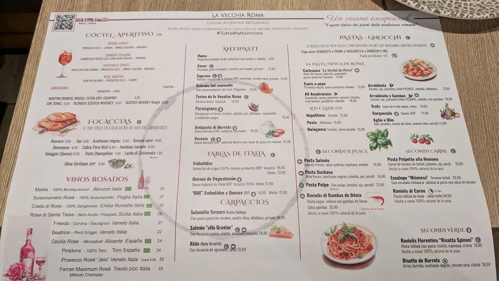 Menu_La Vecchia Roma_Denia_image_1