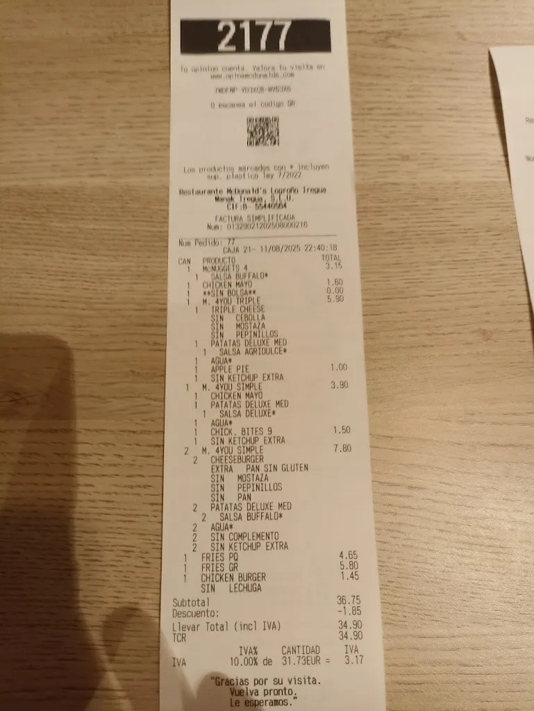 Juanjo Blanco_McDonald's_Villamediana de Iregua_review