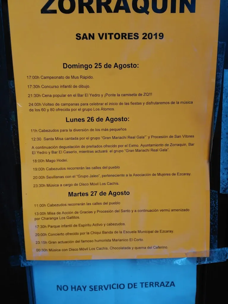 Menu_El Yedro. Bar Restaurante_Zorraquín_image_2