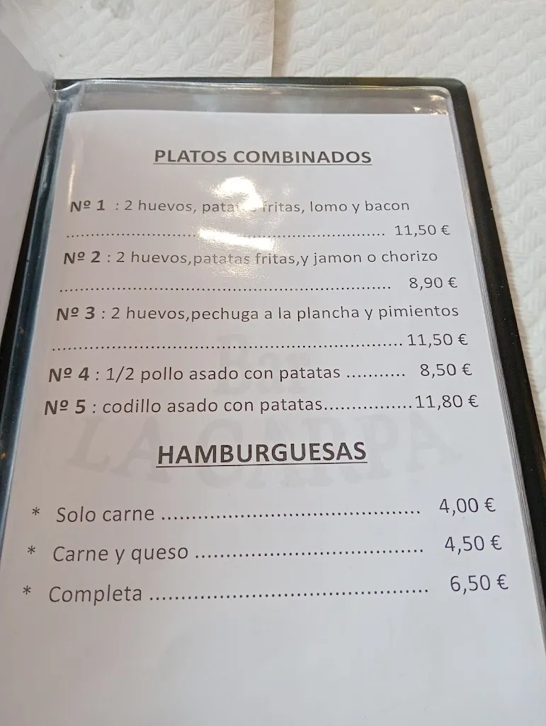 Menu_Bar La Carpa_Zarratón_image_2