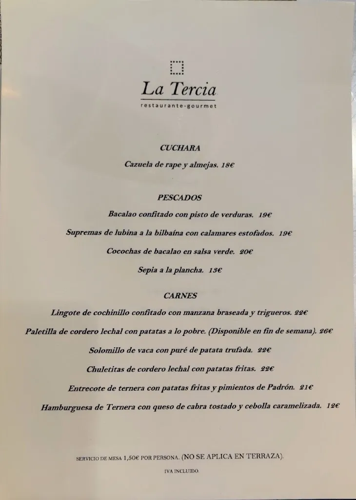 Menu_Restaurante La Tercia_Villarejo_immagine_3