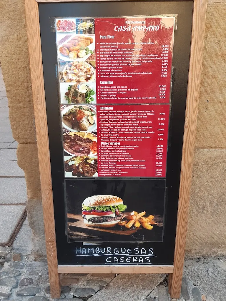 Menu_Bar Restaurante Casa Amparo_Santo Domingo de la Calzada_immagine_4