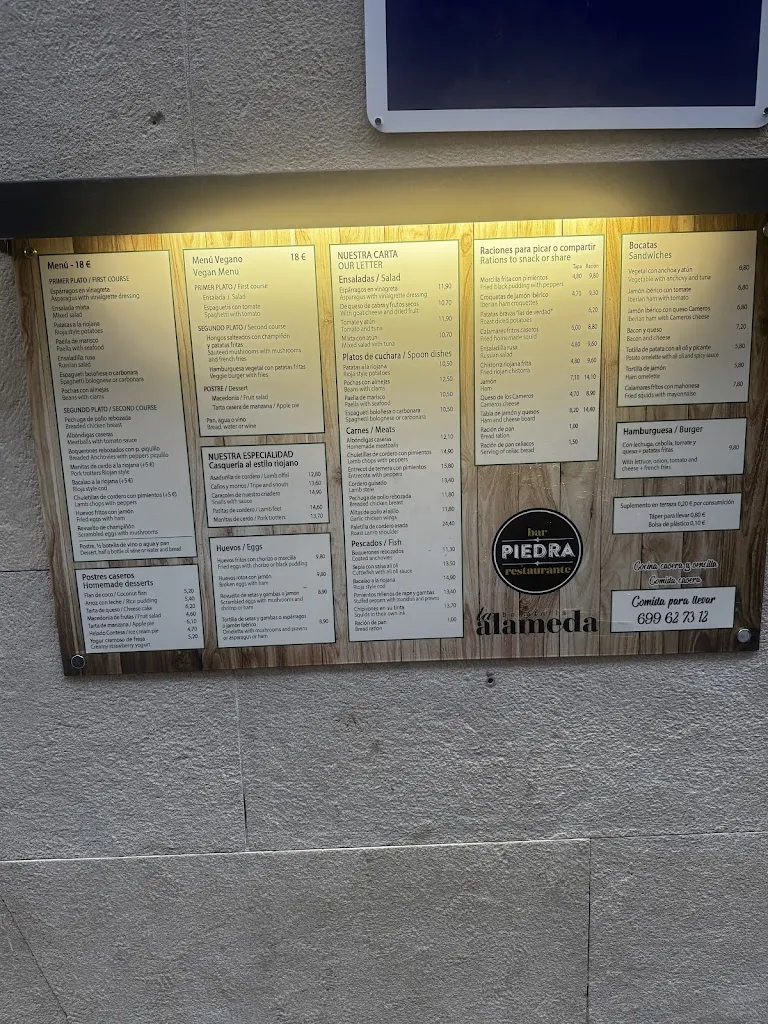 Menu_Bocatería la Alameda_Santo Domingo de la Calzada_immagine_1