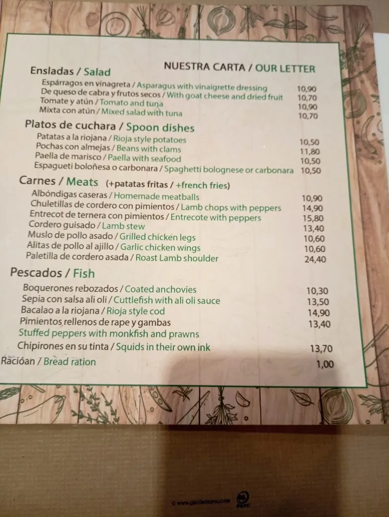 Menu_Bocatería la Alameda_Santo Domingo de la Calzada_immagine_3