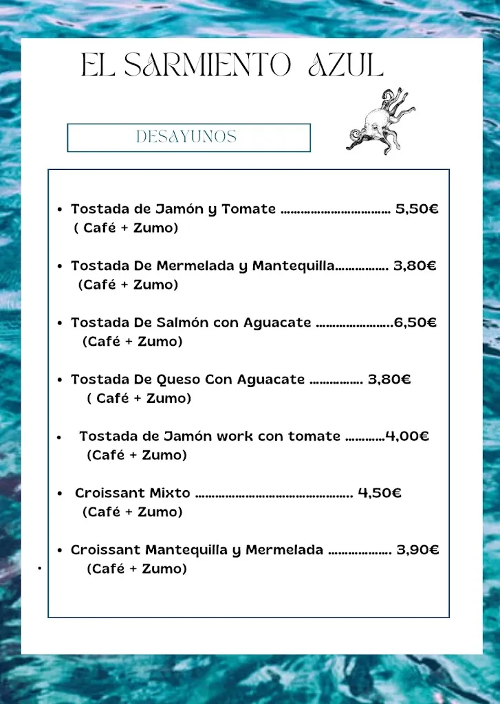 Menu_El Sarmiento Azul Mediterráneo_Santo Domingo de la Calzada_image_2