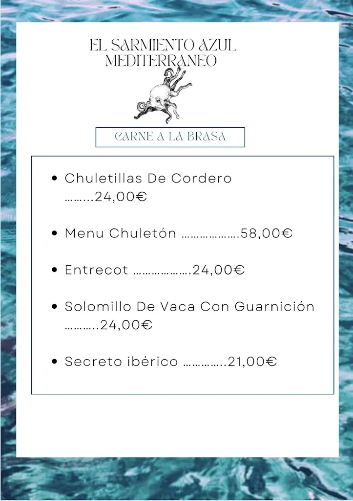 Menu_El Sarmiento Azul Mediterráneo_Santo Domingo de la Calzada_image_3