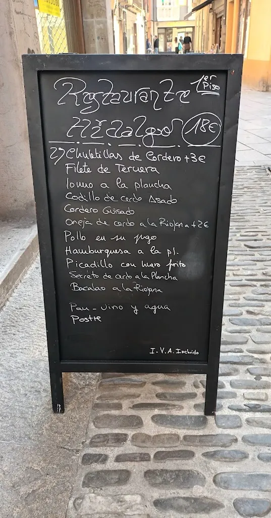 Menu_Restaurante Hidalgo_Santo Domingo de la Calzada_image_2