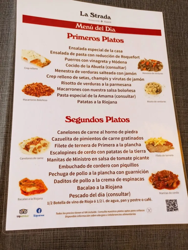 Menü_La Strada_Santo Domingo de la Calzada_Bild_1