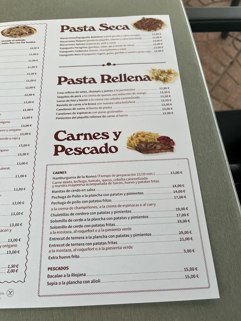 Menü_La Strada_Santo Domingo de la Calzada_Bild_2