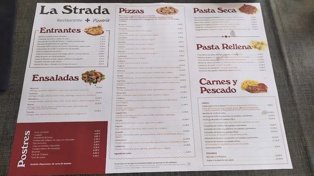 Menü_La Strada_Santo Domingo de la Calzada_Bild_3