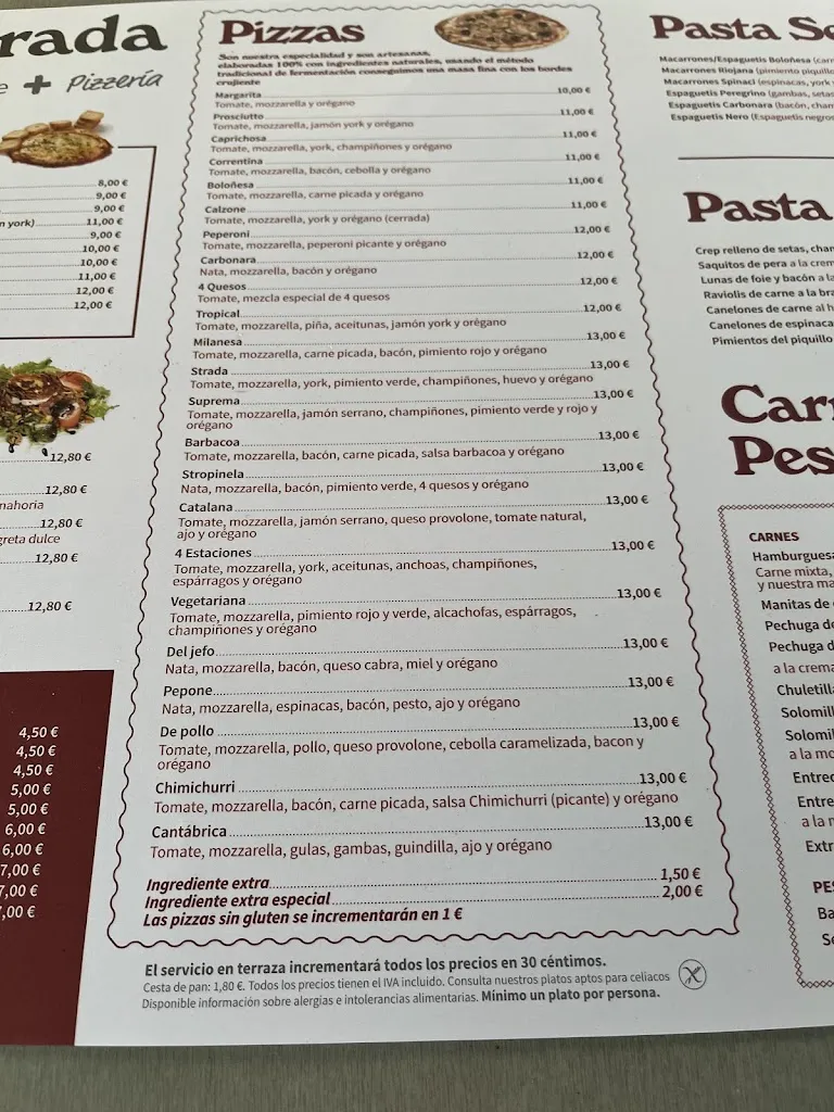 Menü_La Strada_Santo Domingo de la Calzada_Bild_4