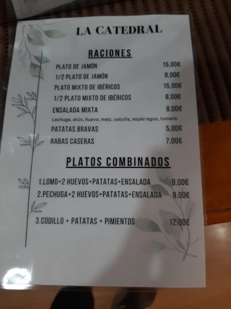 Menu_Bar la Catedral_Santo Domingo de la Calzada_immagine_1