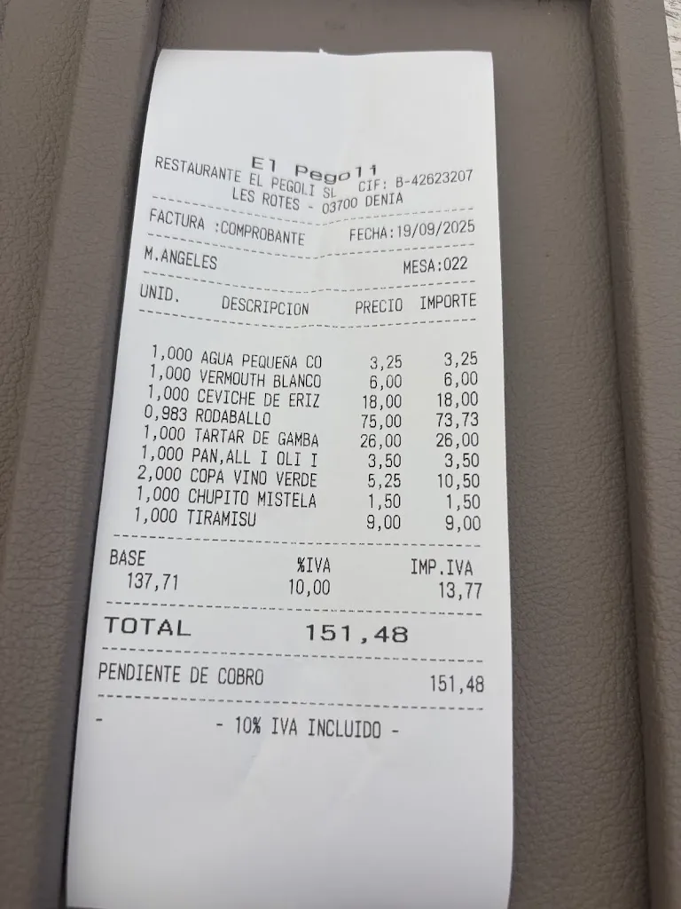 Robin Sharpe_Restaurante El Pegolí_Denia_review