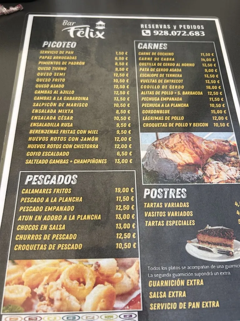 Menu_Bar Churreria Felix_Aldea de San Nicolás La_image_1