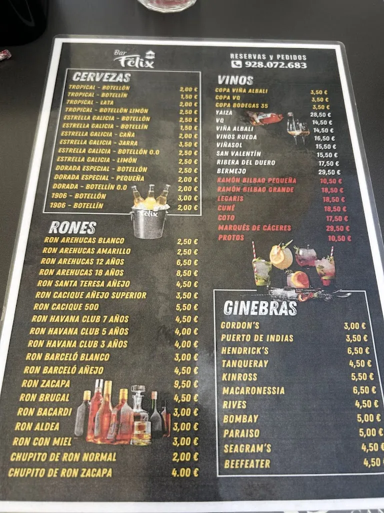 Menu_Bar Churreria Felix_Aldea de San Nicolás La_image_2