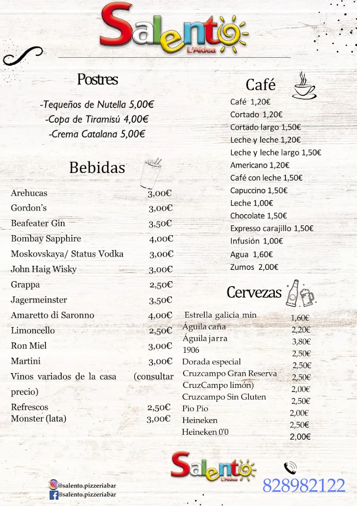 Menu_bar restaurante Salento_Aldea de San Nicolás La_image_1