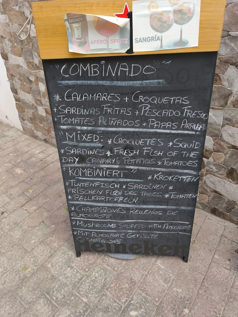 Menu_Bar El Charco_Aldea de San Nicolás La_image_3