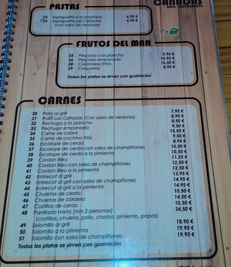 Menu_Restaurante Las Cañadas_Aldea de San Nicolás La_image_1