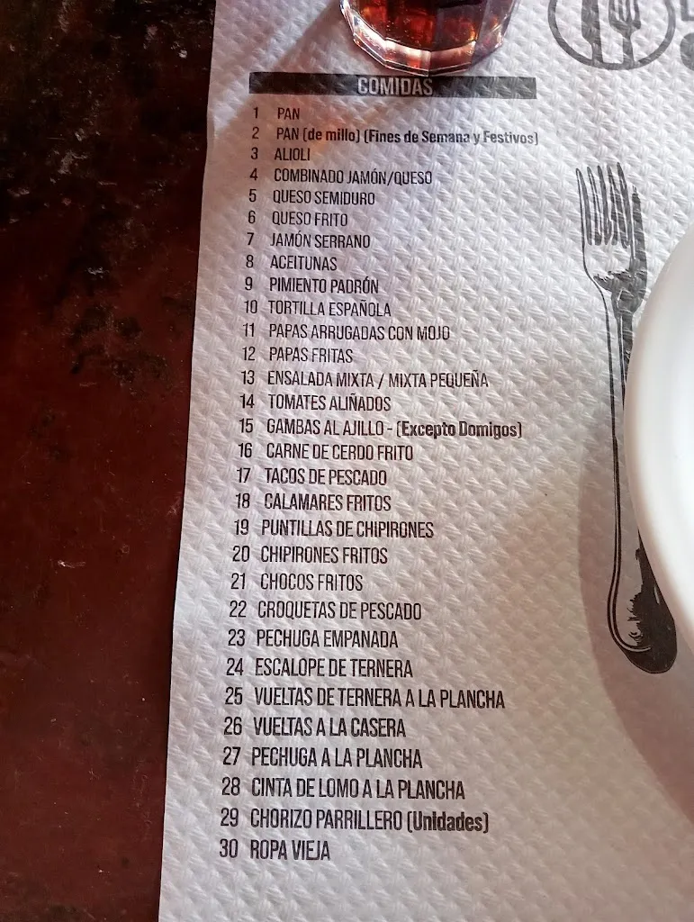 Menu_Bar Restaurante Guayadeque_Agüimes_image_1