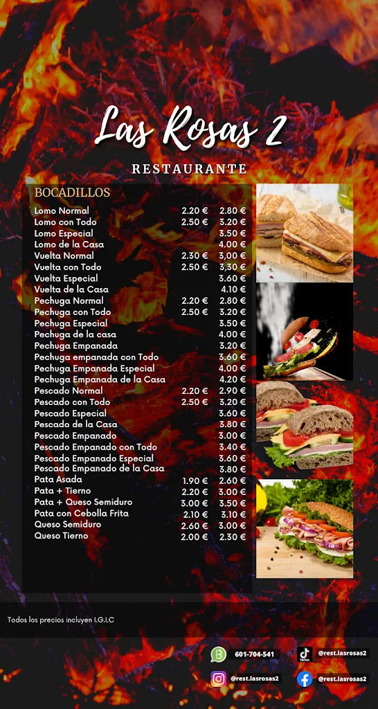 Menu_Restaurante Las Rosas 2_Agüimes_immagine_4