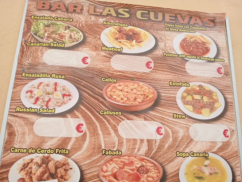 Menu_Bar Las Cuevas_Agüimes_image_2