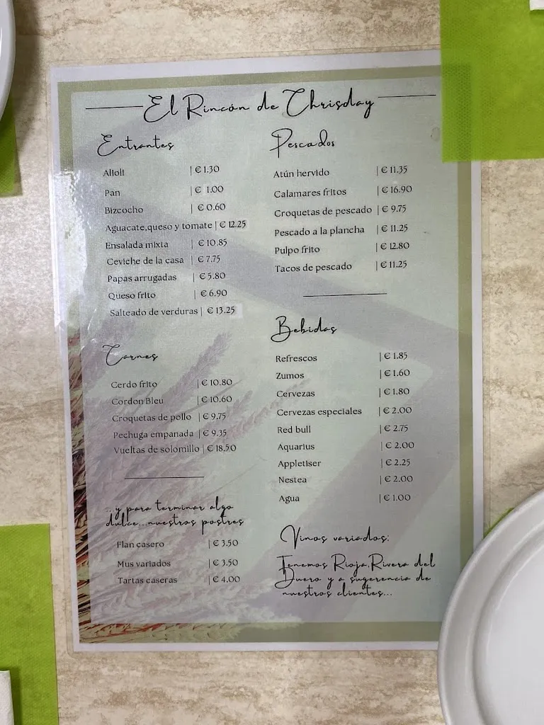 Menu_Rincón De Chrisday_Agüimes_image_1