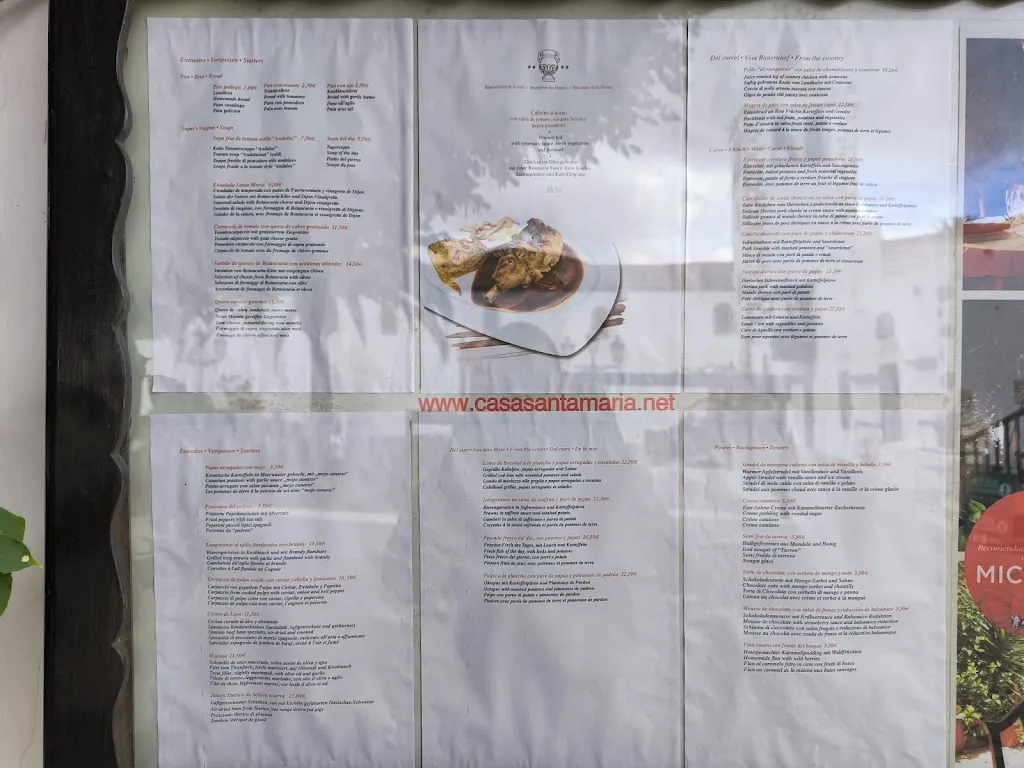 Menu_Casa Santa Maria - Restaurant_Betancuria_image_4