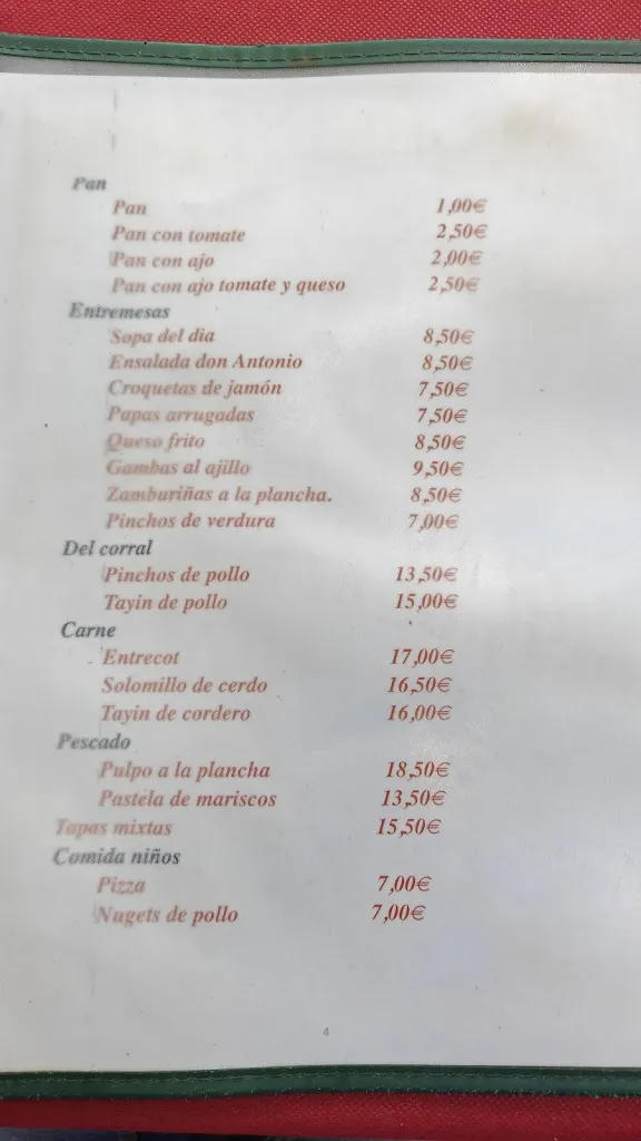 Menu_Don Antonio_Betancuria_image_1