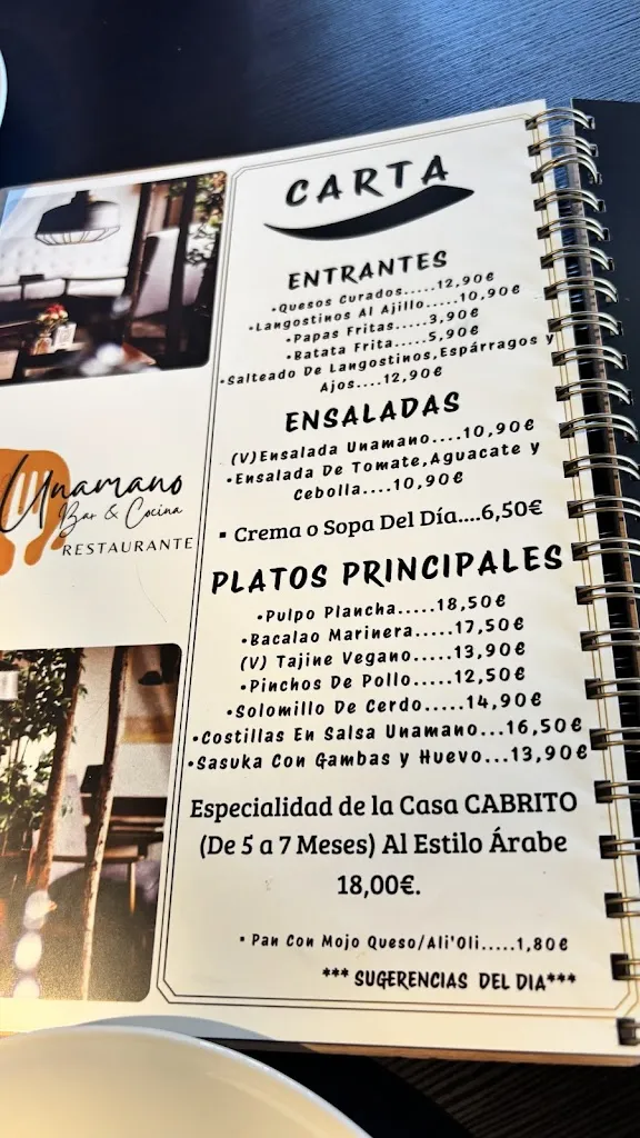 Menu_Unamano Bar & Cocina_Betancuria_immagine_1