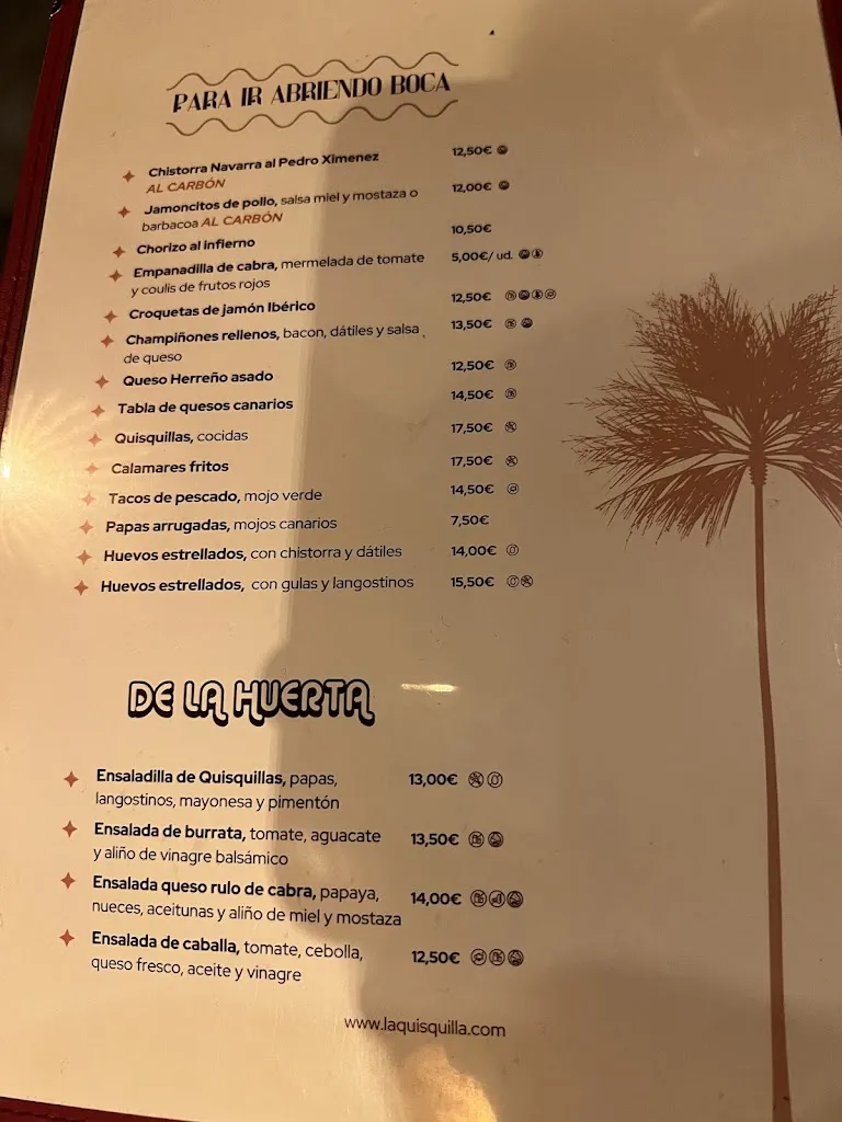 Menu_La Quisquilla de Agaete_Agaete_image_2
