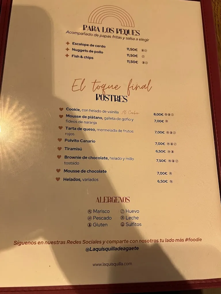 Menu_La Quisquilla de Agaete_Agaete_image_3