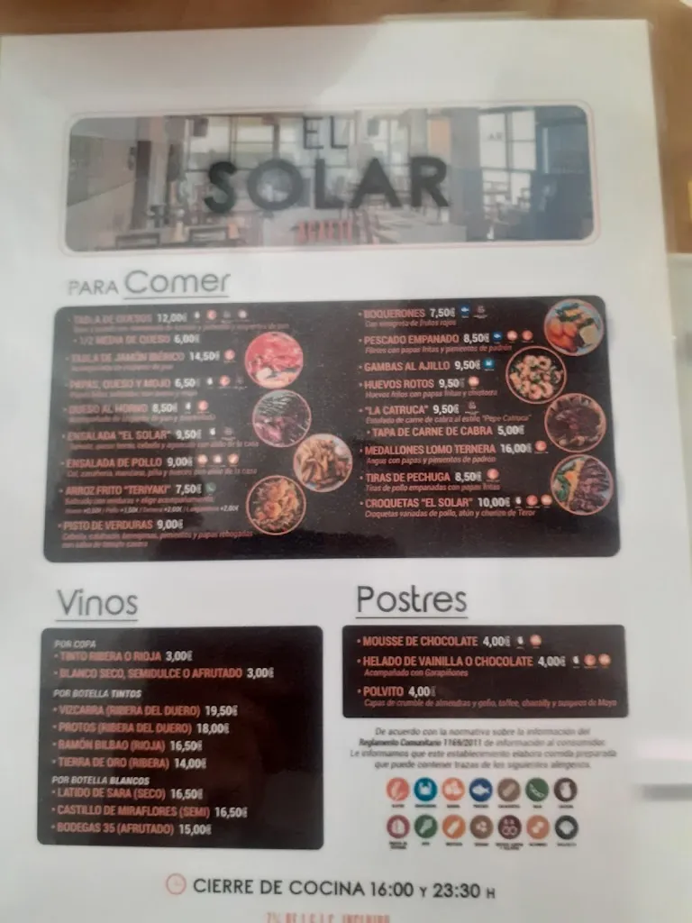 Menu_Bar El Solar Agaete_Agaete_image_1