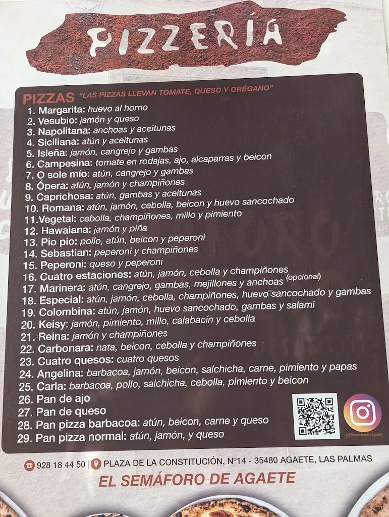 Menu_Le esquina de Angelina / El semáforo de Agaete_Agaete_image_1