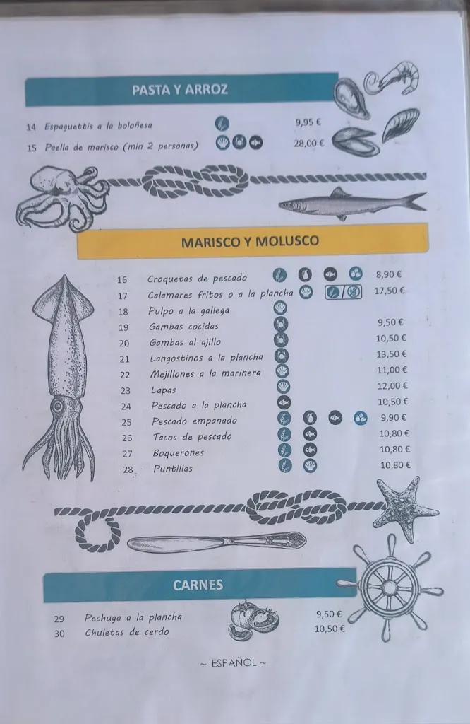 Menu_Restaurante la Chalana_Agaete_immagine_2