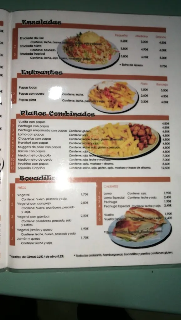 Menu_Pizzeria - Piscolabis La Cabaña_Agaete_image_2