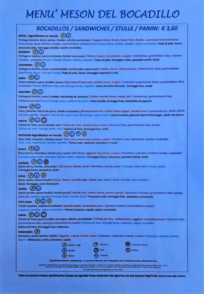 Menu_Meson del Bocadillo Agaete_Agaete_immagine_4