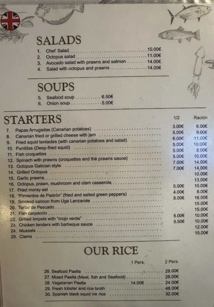 Menu_Restaurante Gregorio El Pescador_Corralejo_image_2