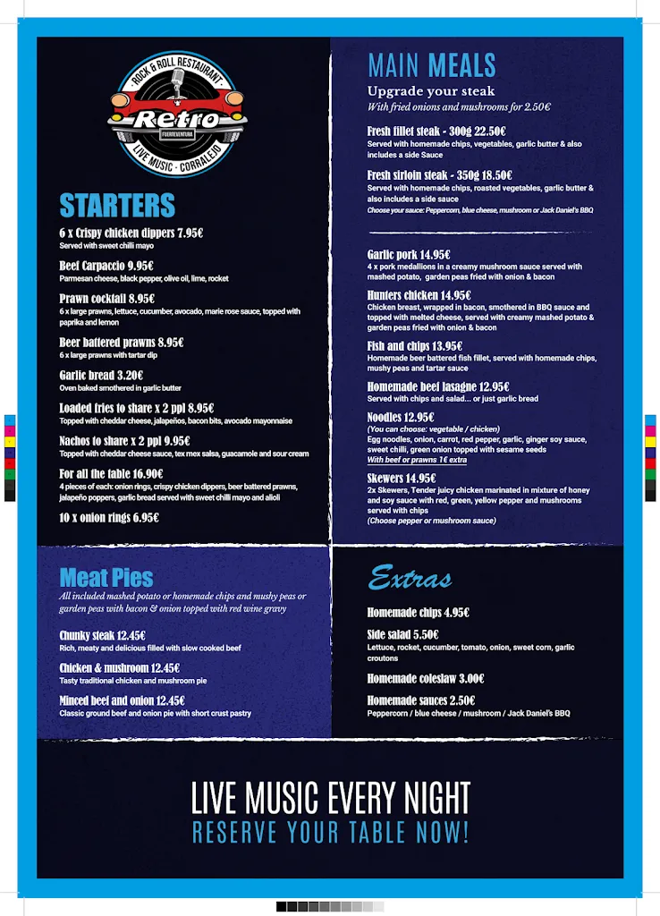 Menu_Retro Bar & Restaurant_Corralejo_image_1