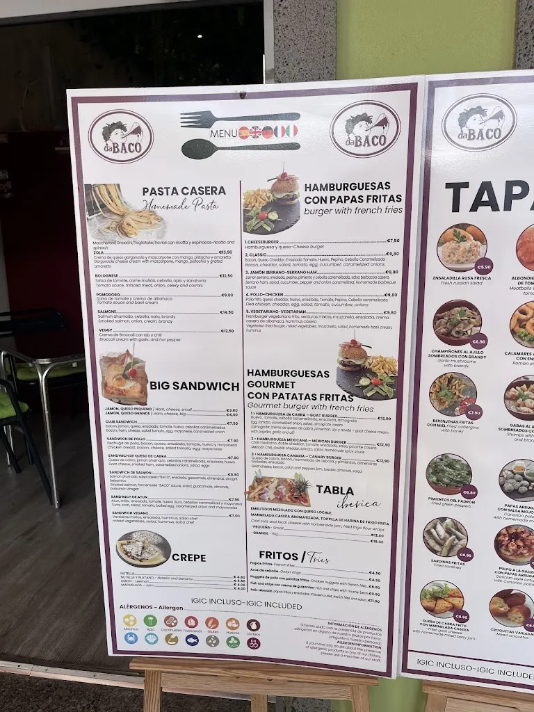 Menu_Da BACO_Corralejo_image_2