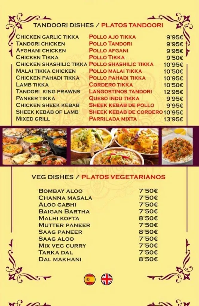 Menu_Indian 2020 restaurant_Corralejo_image_1