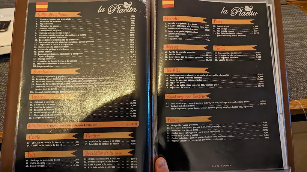 Menu_Restaurante La Placita Corralejo_Corralejo_image_2